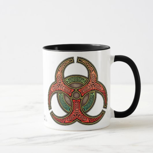 Celtic Knotwork Biohazard Mok (Rechts)