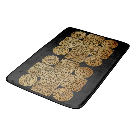 Celtic Knotwork Cross Badmat (Gekanteld)