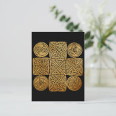 Celtic Knotwork Cross Briefkaart (Staand voorkant)