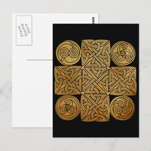 Celtic Knotwork Cross Briefkaart (Voorkant / Achterkant)