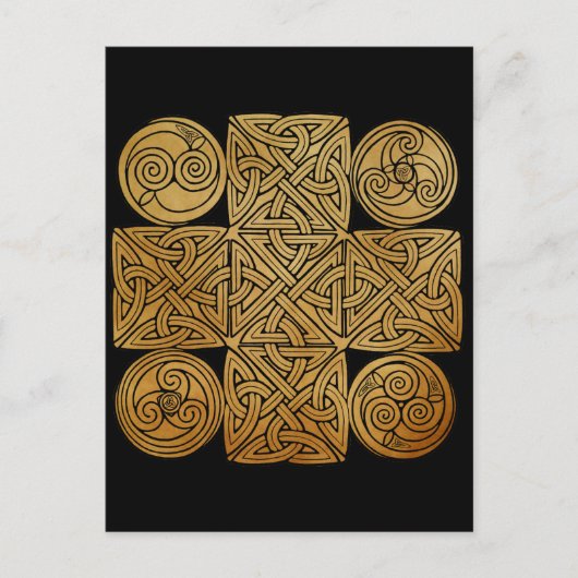 Celtic Knotwork Cross Briefkaart (Voorkant)