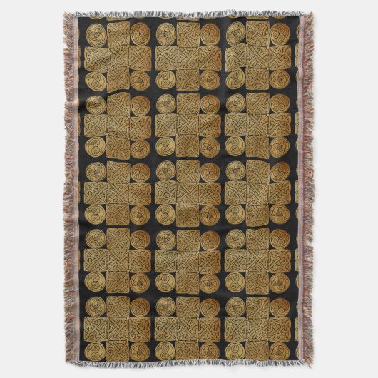 Celtic Knotwork Cross Deken (Voorkant Verticaal)