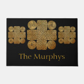 Celtic Knotwork Cross - gepersonaliseerd Deurmat (Voorkant)