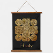 Celtic Knotwork Cross - gepersonaliseerd Hangend Wandkleed (Voorkant)