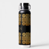 Celtic Knotwork Cross - gepersonaliseerd Waterfles (Achterkant)