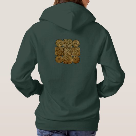 Celtic Knotwork Cross Hoodie (Achterkant)