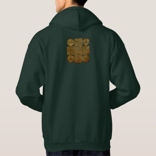 Celtic Knotwork Cross Hoodie (Achterkant)