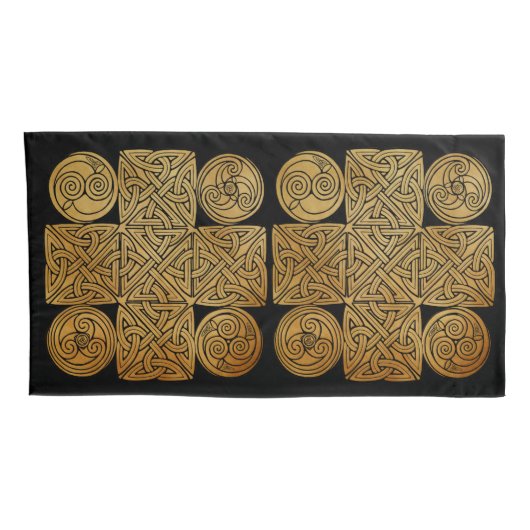 Celtic Knotwork Cross Kussensloop (Achterkant-Rechts)