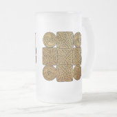 Celtic Knotwork Cross Matglas Bierpul (Voorkant rechts)
