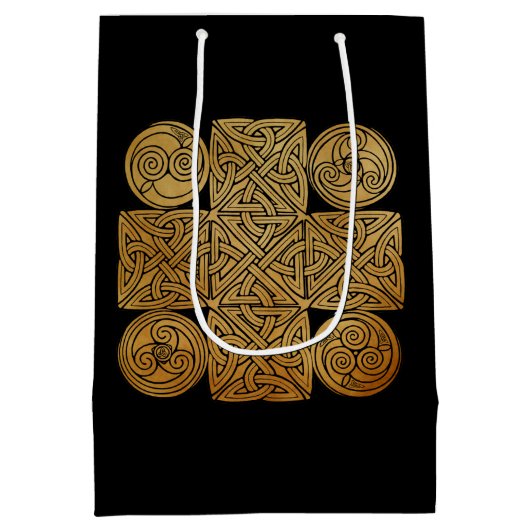 Celtic Knotwork Cross Medium Cadeauzakje (Achterkant)