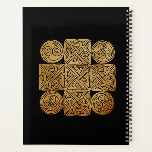 Celtic Knotwork Cross Planner (Achterkant)