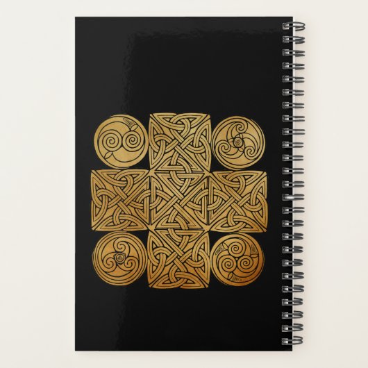 Celtic Knotwork Cross Planner (Achterkant)