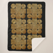 Celtic Knotwork Cross Sherpa Deken (Voorkant)