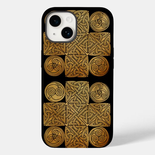 Celtic Knotwork Cross Speck iPhone 13 Hoesje (Achterkant)