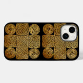 Celtic Knotwork Cross Speck iPhone 13 Hoesje (Achterkant (horizontaal))