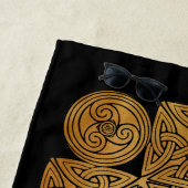 Celtic Knotwork Cross Strandlaken (In situ)