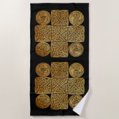 Celtic Knotwork Cross Strandlaken (Voorkant)
