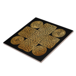 Celtic Knotwork Cross Tegeltje