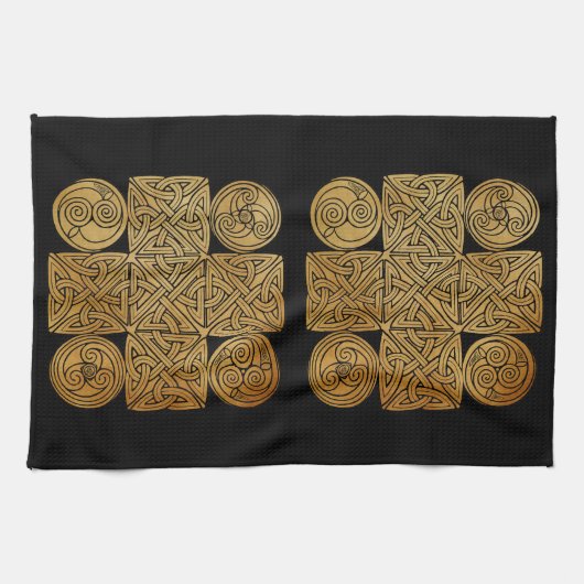 Celtic Knotwork Cross Theedoek (Horizontaal)