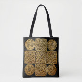 Celtic Knotwork Cross Tote Bag (Voorkant)