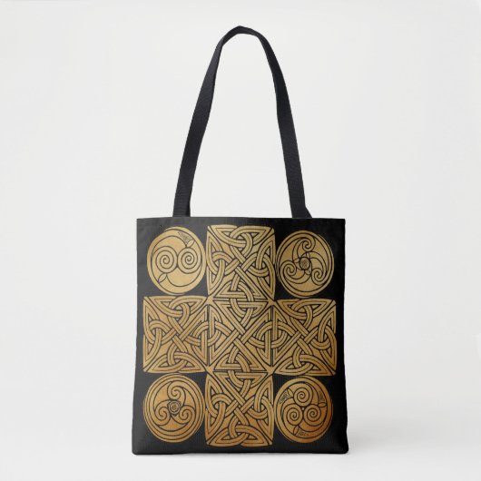 Celtic Knotwork Cross Tote Bag (Voorkant)