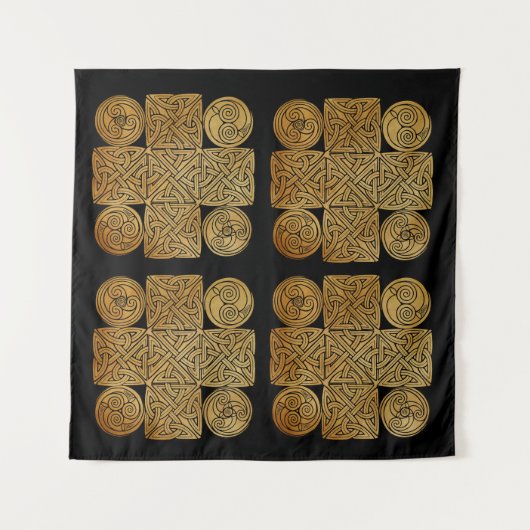 Celtic Knotwork Cross Wandkleed (Voorkant (horizontaal))