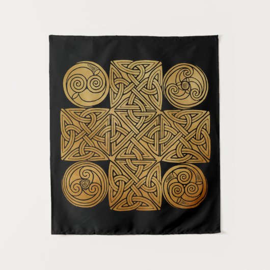 Celtic Knotwork Cross Wandkleed (Voorkant)