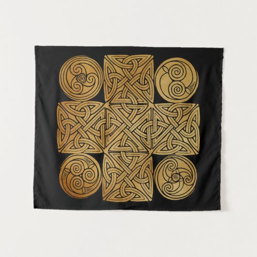 Celtic Knotwork Cross Wandkleed (Voorkant (horizontaal))