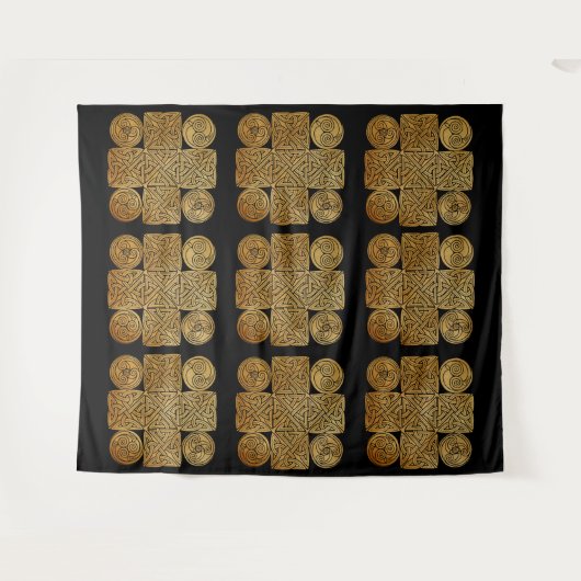 Celtic Knotwork Cross Wandkleed (Voorkant (horizontaal))