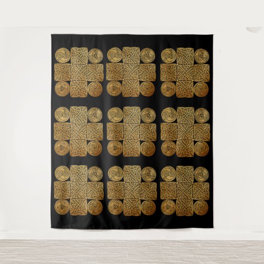 Celtic Knotwork Cross Wandkleed (Voorkant)