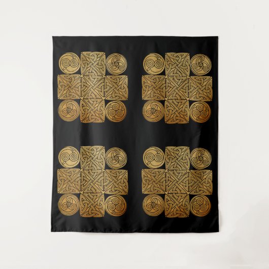 Celtic Knotwork Cross Wandkleed (Voorkant)