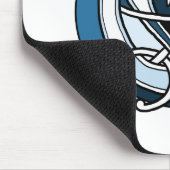 Celtic Knotwork Design - Blue Dog Muismat (Hoek)