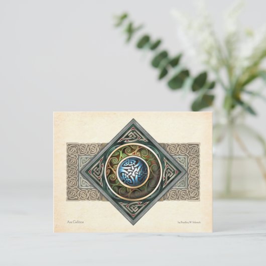 Celtic Knotwork Design Briefkaart (Staand voorkant)