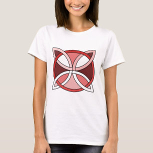 Celtic Knotwork Design - Interlacing Red T-shirt
