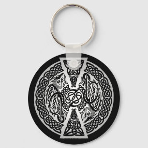 Celtic Knotwork Dragons Sleutelhanger