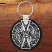 Celtic Knotwork Dragons Sleutelhanger (Voorkant)