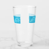 Celtic Knotwork Fish in Blue Glas (Links)