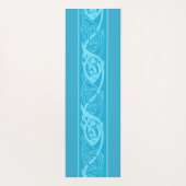 Celtic Knotwork Fish in Blue Yogamat (Achterkant)