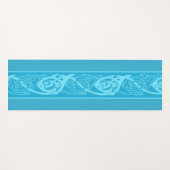 Celtic Knotwork Fish in Blue Yogamat (Voorkant (horizontaal))