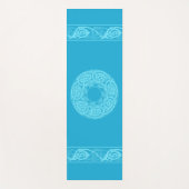 Celtic Knotwork Fish in Blue Yogamat (Voorkant)