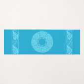 Celtic Knotwork Fish in Blue Yogamat (Voorkant (horizontaal))