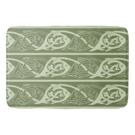 Celtic Knotwork Fish in Green Badmat