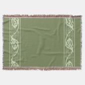 Celtic Knotwork Fish in Green Deken (Voorkant)