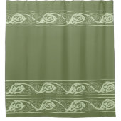 Celtic Knotwork Fish in Green Douchegordijn (Voorkant)