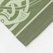 Celtic Knotwork Fish in Green Fleece Deken (Hoek)