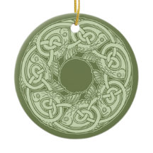 Celtic Knotwork Fish in Green