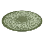 Celtic Knotwork Fish in Green Snijplank (Hoek)