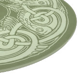 Celtic Knotwork Fish in Green Snijplank (Hoek)