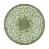 Celtic Knotwork Fish in Green Snijplank (Voorkant)