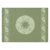 Celtic Knotwork Fish in Green Tafelkleed (Voorkant (Horizontaal))
